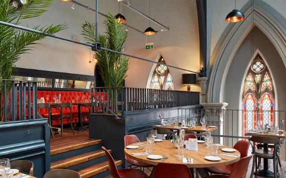 Upstairs dining area at Bistrot Pierre