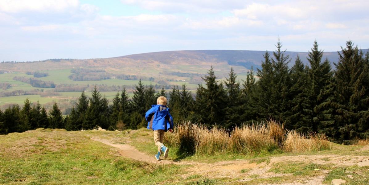 Child enjoying the outdoors at Beacon Fell Child enjoying the outdoors at Beacon Fell