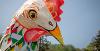 Easter chicken sculpture at Avenham and Miller Parks