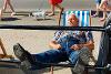 Martin Parr photography - man sleeping on deck chair