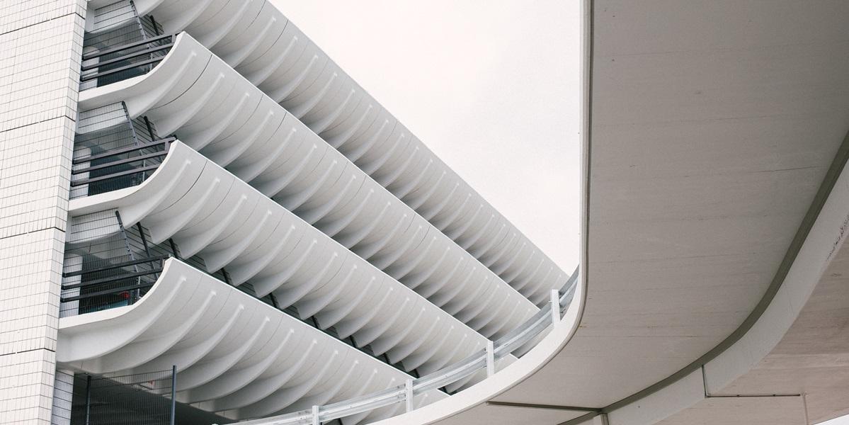 Preston Bus Station architecture close up Preston Bus Station architecture close up