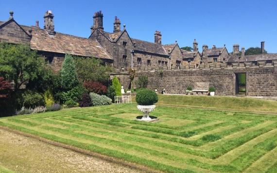 Hoghton Tower and its gardens.