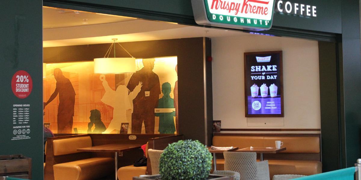 Main image: Outside Krispy Kreme Preston. Outside Krispy Kreme Preston.
